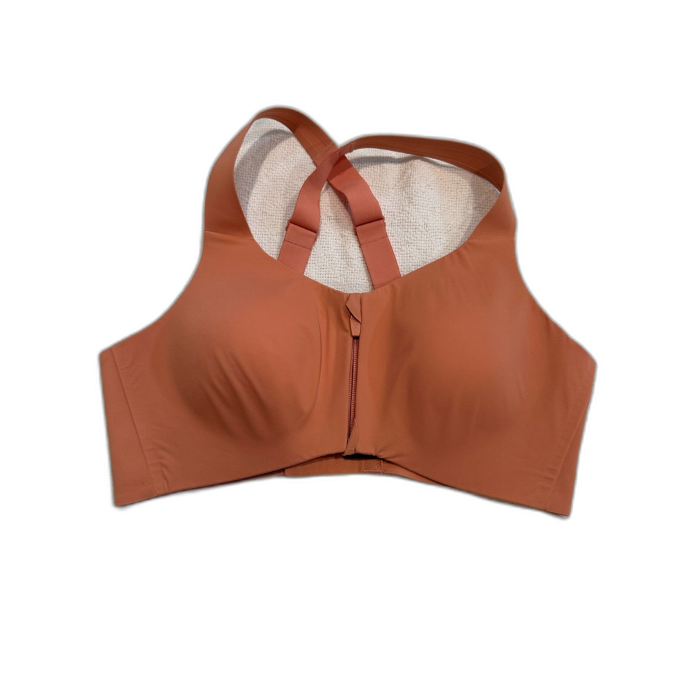 Knix Wireless Bra Zip Front Clasp Back Closure Pink Size 6